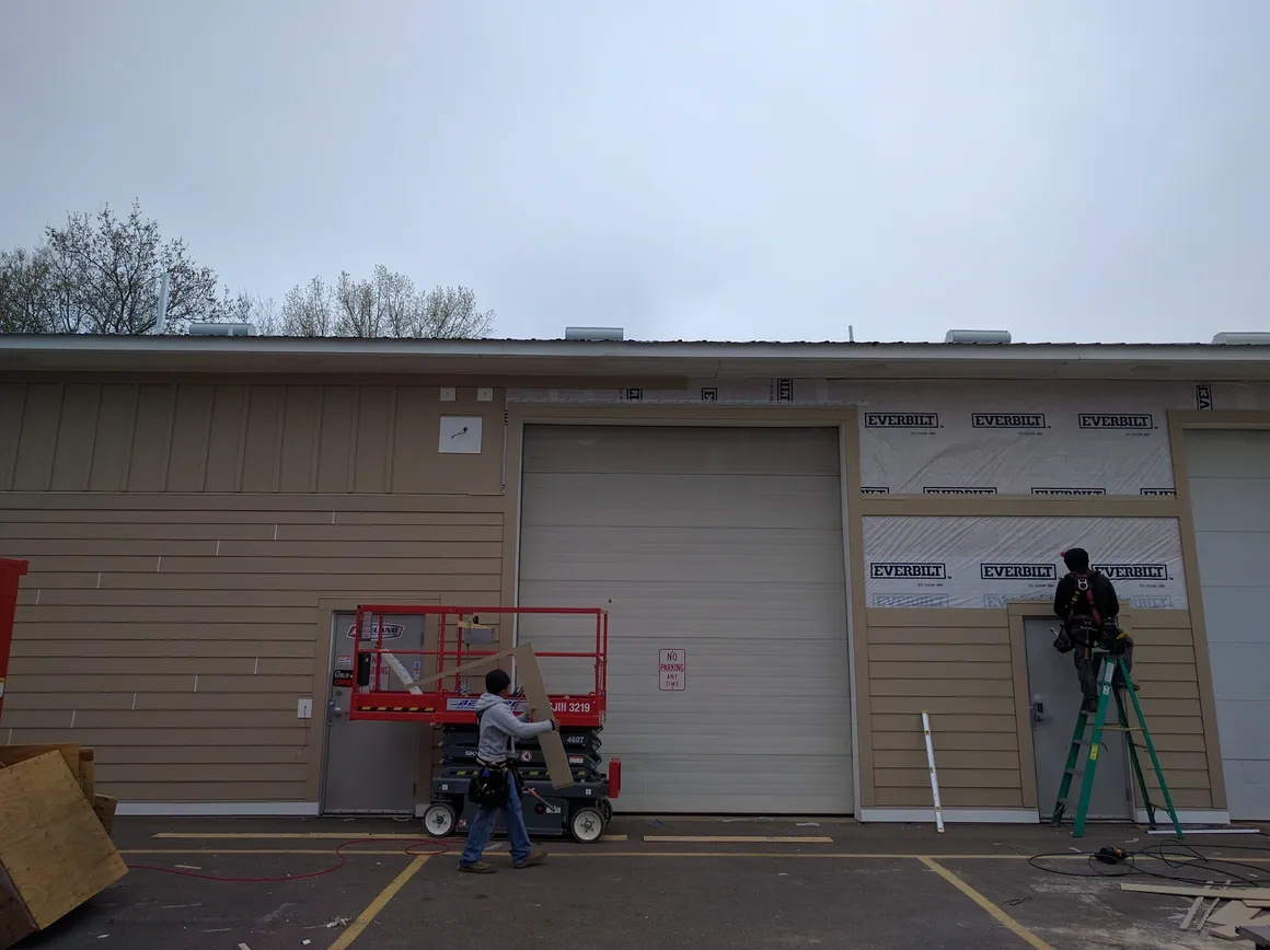 Premium siding installation