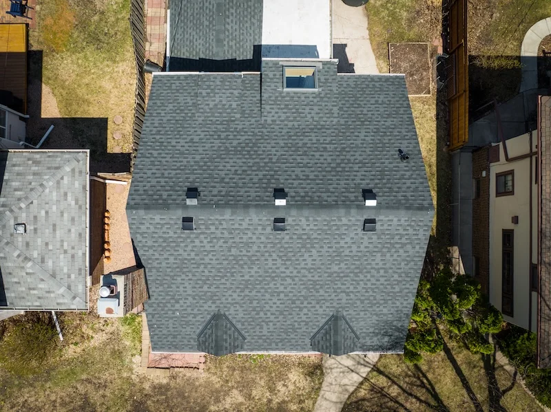 Residential roof replacement project